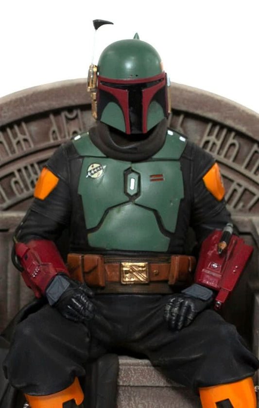 Statue Boba Fett auf Thron – Star Wars: The Mandalorian – Art Scale 1/10