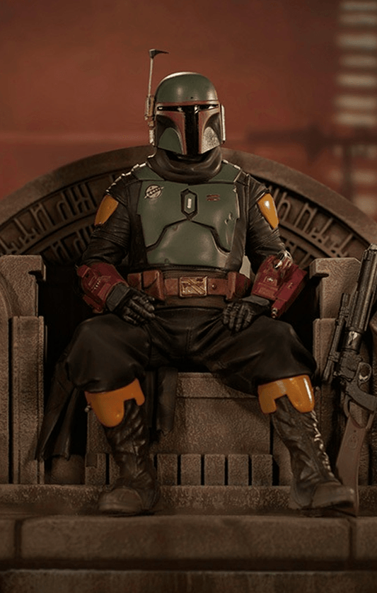 Statue Boba Fett auf Thron – Star Wars: The Mandalorian – Art Scale 1/10