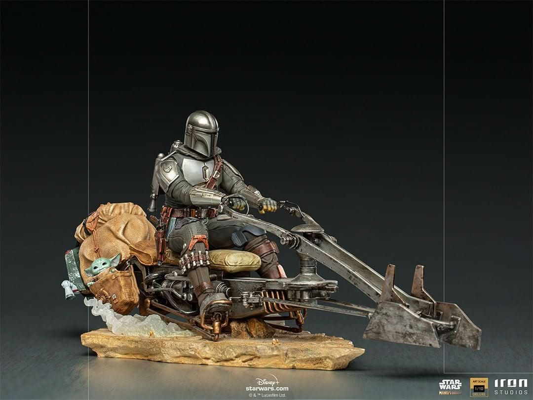Statue The Mandalorian auf Speederbike - Star Wars: The Mandalorian - Art Scale 1/10