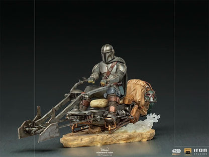 Statue The Mandalorian auf Speederbike - Star Wars: The Mandalorian - Art Scale 1/10