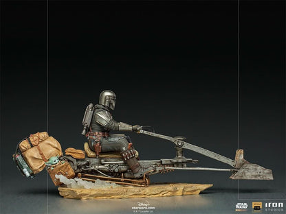 Statue The Mandalorian auf Speederbike - Star Wars: The Mandalorian - Art Scale 1/10