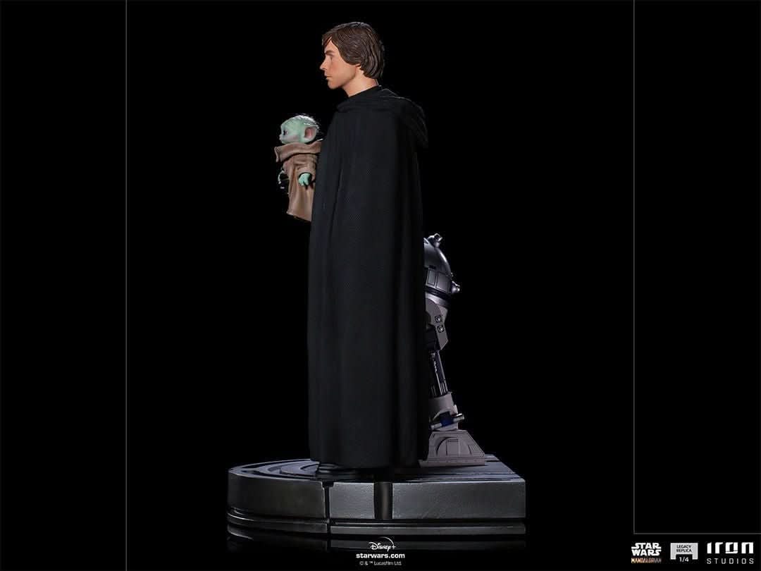 Luke Skywalker, R2-D2 and Grogu Statue - Star Wars: The Mandalorian - Legacy Replica 1/4