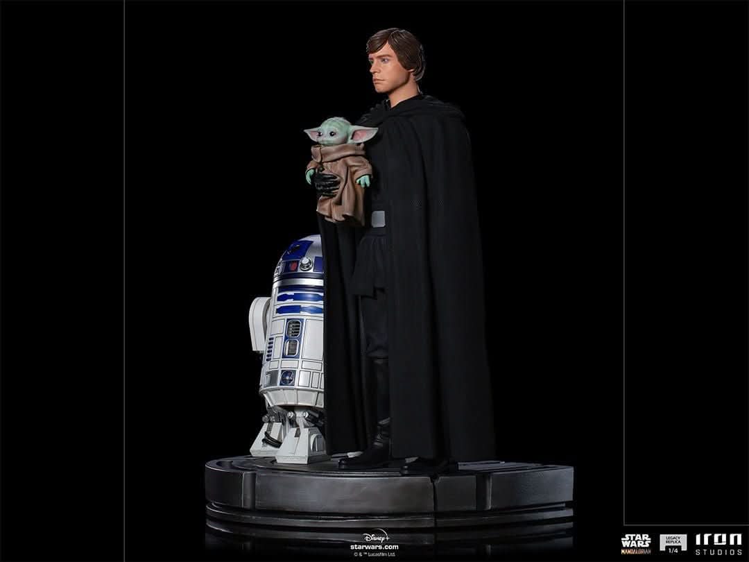 Luke Skywalker, R2-D2 and Grogu Statue - Star Wars: The Mandalorian - Legacy Replica 1/4