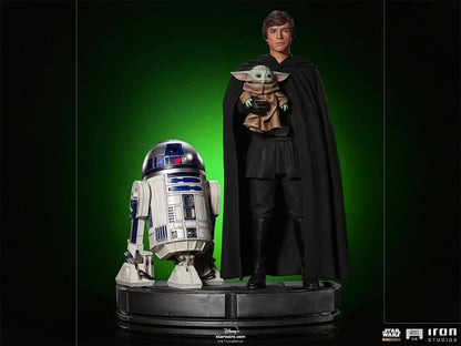 Luke Skywalker, R2-D2 and Grogu Statue - Star Wars: The Mandalorian - Legacy Replica 1/4