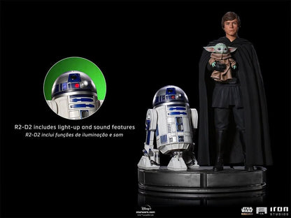 Luke Skywalker, R2-D2 and Grogu Statue - Star Wars: The Mandalorian - Legacy Replica 1/4