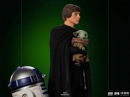 Luke Skywalker, R2-D2 and Grogu Statue - Star Wars: The Mandalorian - Legacy Replica 1/4