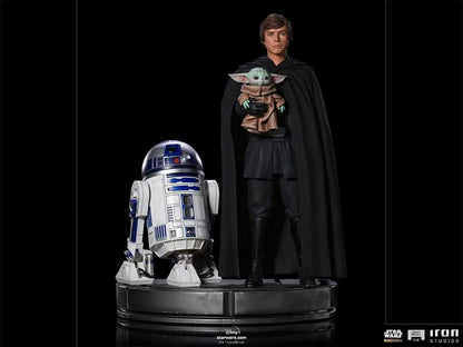Luke Skywalker, R2-D2 and Grogu Statue - Star Wars: The Mandalorian - Legacy Replica 1/4