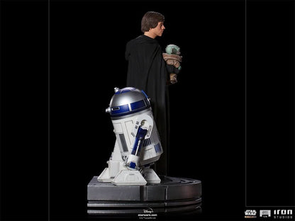 Luke Skywalker, R2-D2 and Grogu Statue - Star Wars: The Mandalorian - Legacy Replica 1/4