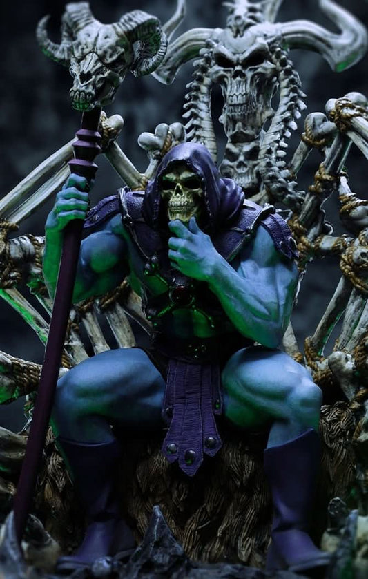 Skeletor on Throne Statue - Masters of the Universe - Art Scale 1/10