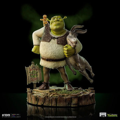 Shrek, Donkey, and The Gingerbread Man Statue - Shrek - Art Scale 1/10