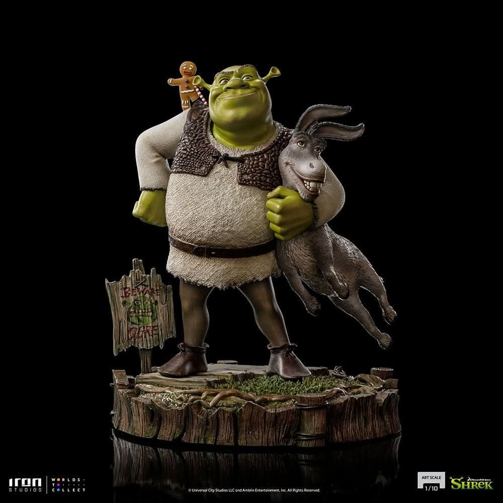 Shrek, Donkey, and The Gingerbread Man Statue - Shrek - Art Scale 1/10