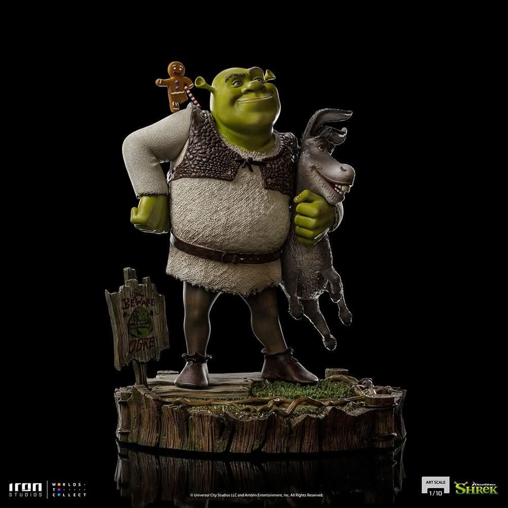 Shrek, Donkey, and The Gingerbread Man Statue - Shrek - Art Scale 1/10