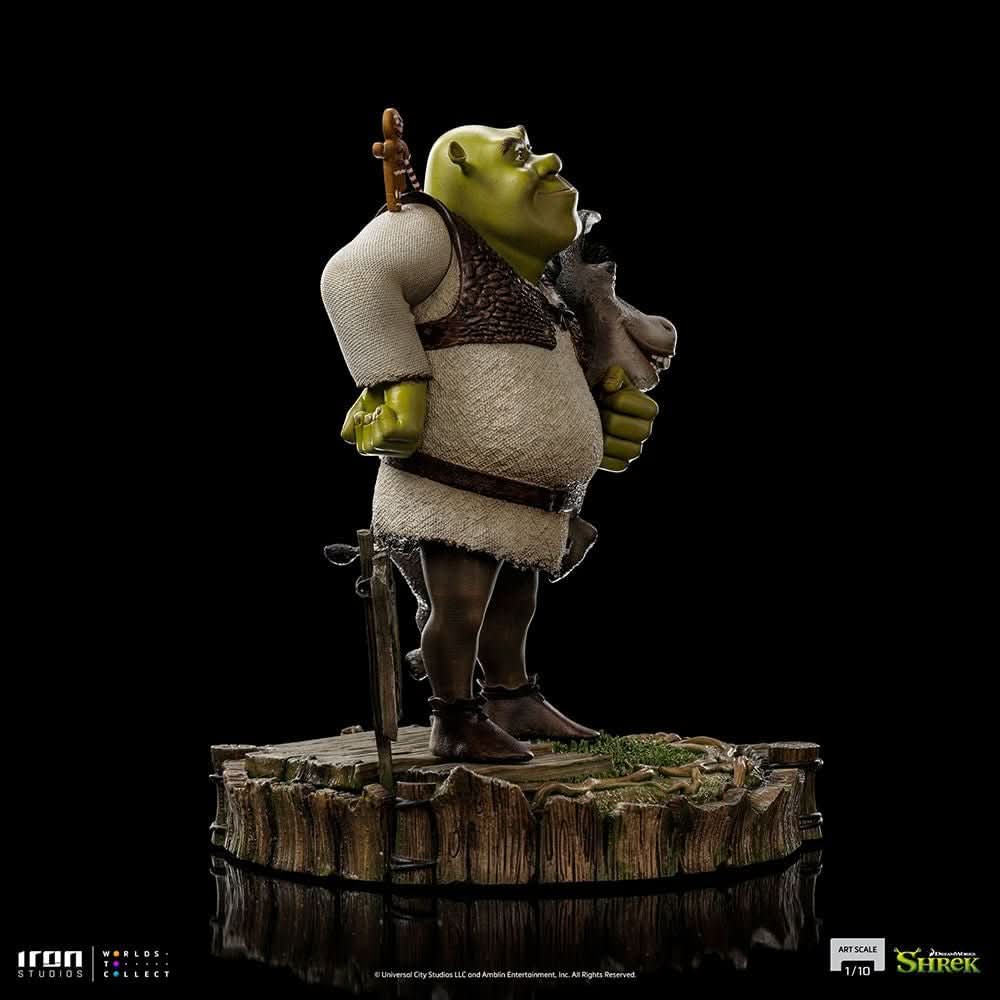 Shrek, Donkey, and The Gingerbread Man Statue - Shrek - Art Scale 1/10