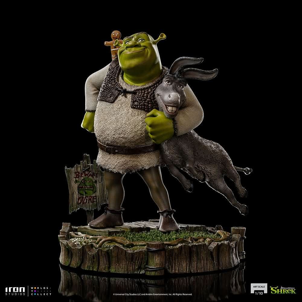Shrek, Donkey, and The Gingerbread Man Statue - Shrek - Art Scale 1/10