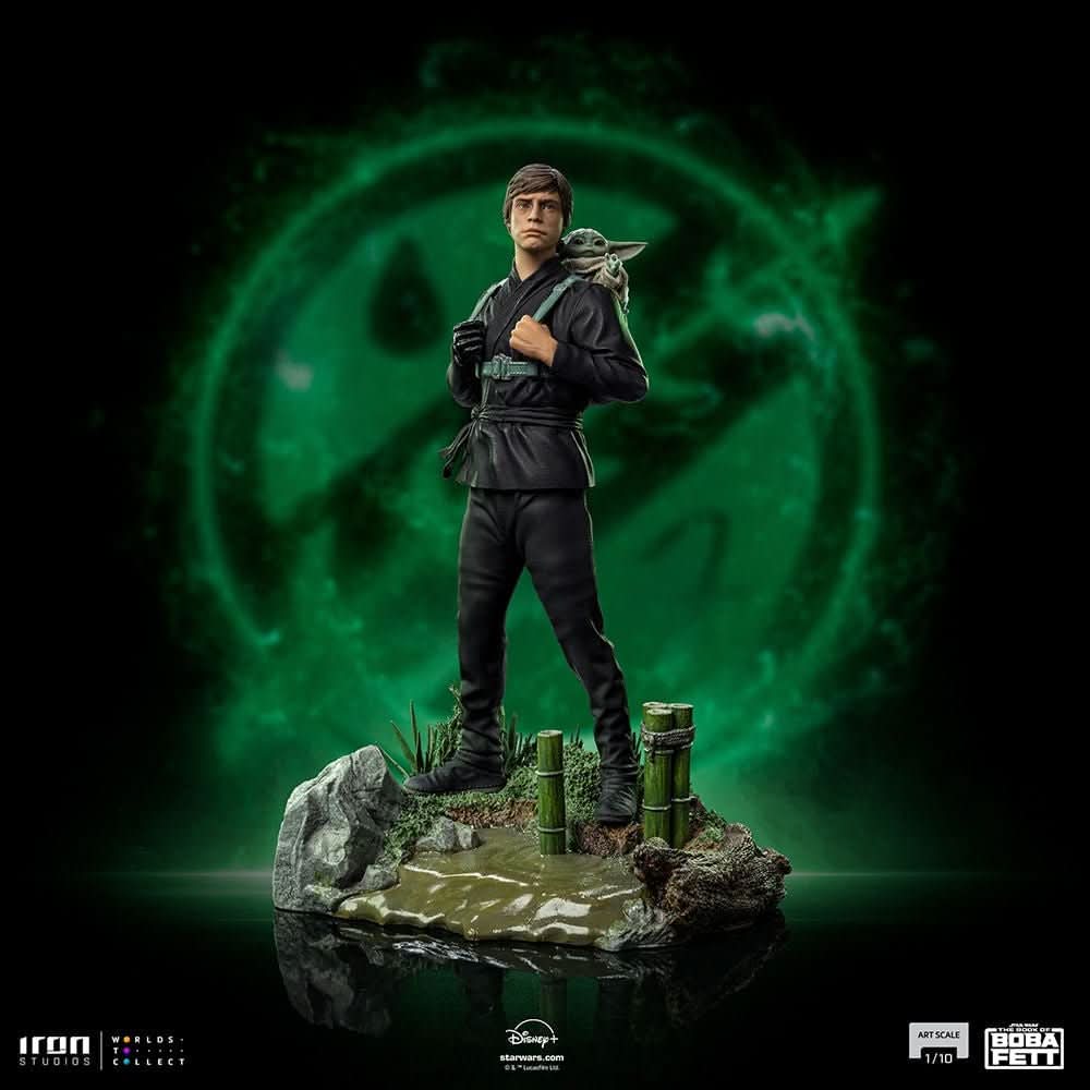 Statue Luke Skywalker and Grogu Training Version - Star Wars: The Book of Boba Fett - Art Scale 1/10 - The Mandalorian