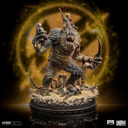Statue Boba Fett and Rancor - Star Wars: The Book of Boba Fett - Demi Art Scale 1/20