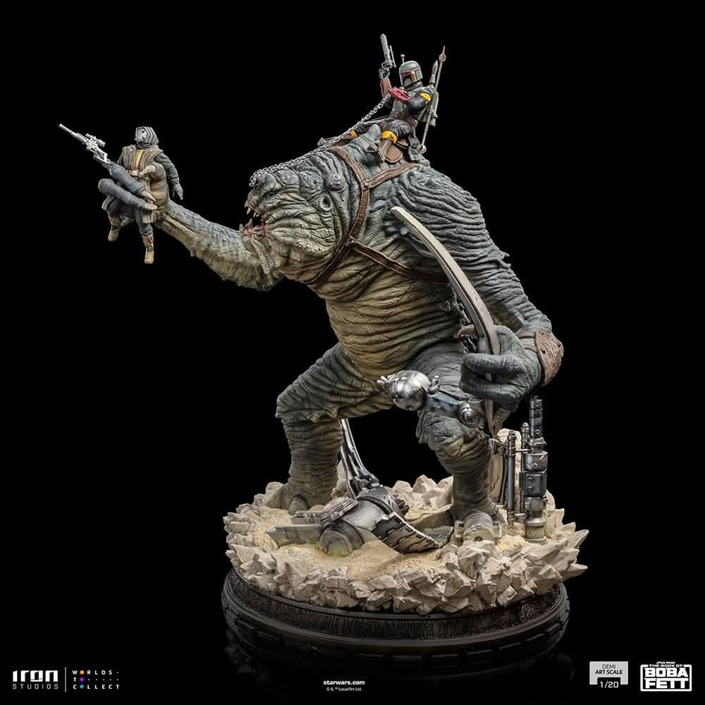 Statue Boba Fett and Rancor - Star Wars: The Book of Boba Fett - Demi Art Scale 1/20