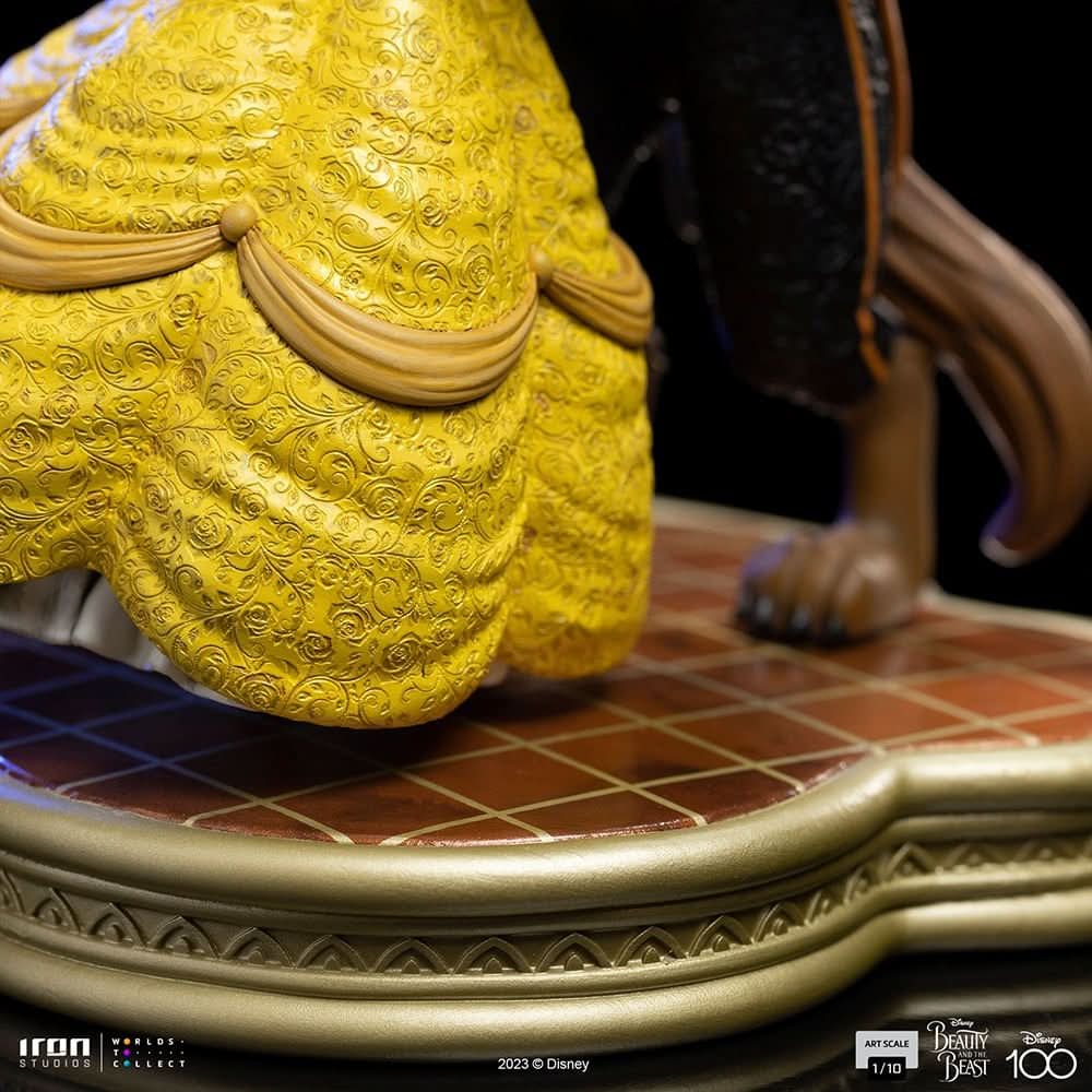 Statue Beauty and The Beast - Disney 100th - Beauty and The Beast - Art Scale 1/10 - Disney Classics