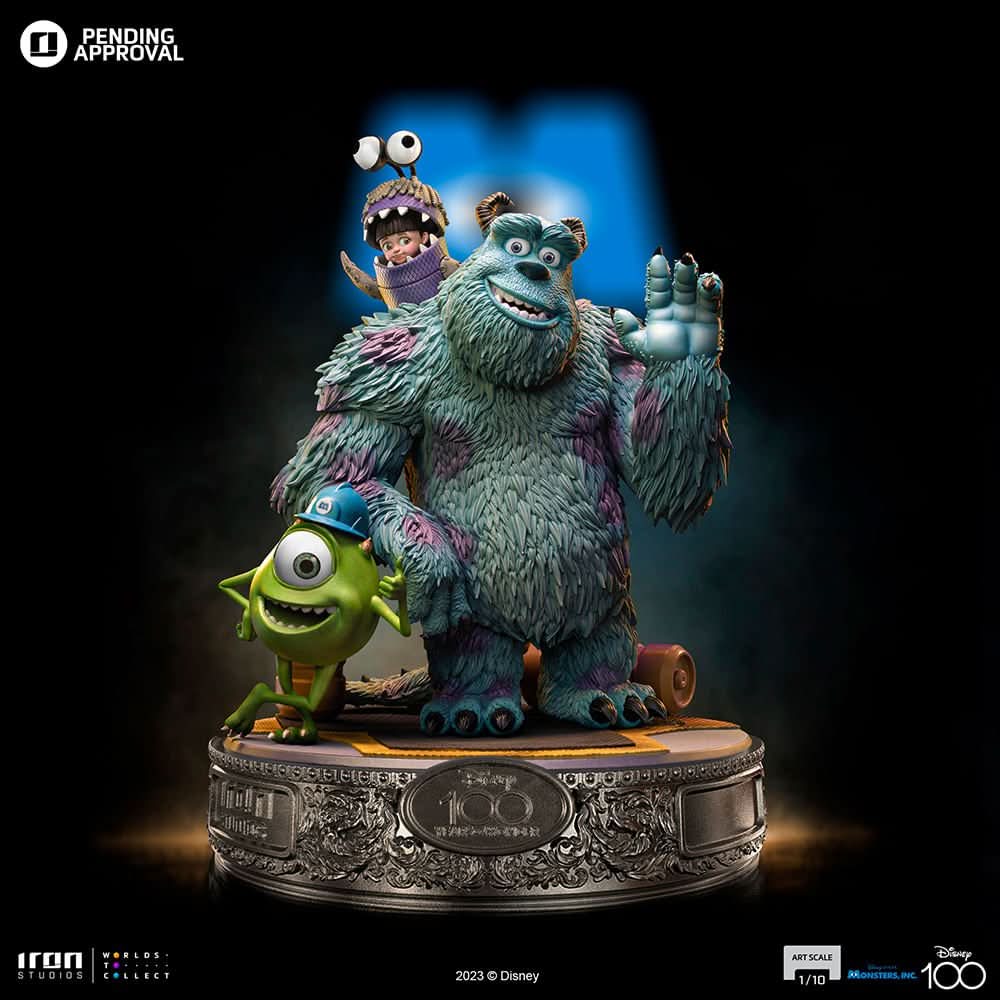 Statue Monsters Inc. Diorama 100 Years Version - Disney 100th - Monsters Inc. - Art Scale 1/10 - Disney Classics