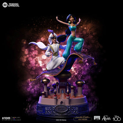 Aladdin and Jasmine Statue 100 Years Version - Disney 100th - Aladdin - Art Scale 1/10