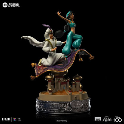 Aladdin and Jasmine Statue 100 Years Version - Disney 100th - Aladdin - Art Scale 1/10