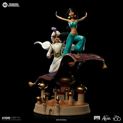Aladdin and Jasmine Statue - Disney 100th - Art Scale 1/10