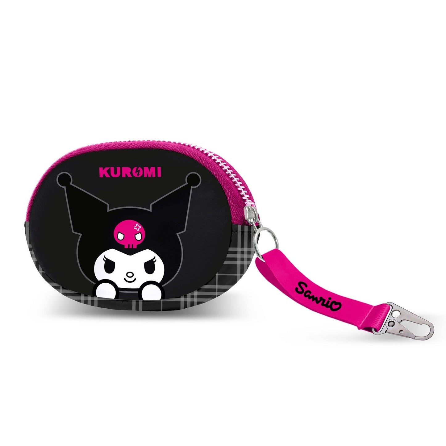 Porte-Monnaie Pill Hello Kitty « Kuromi Skull » – Noir