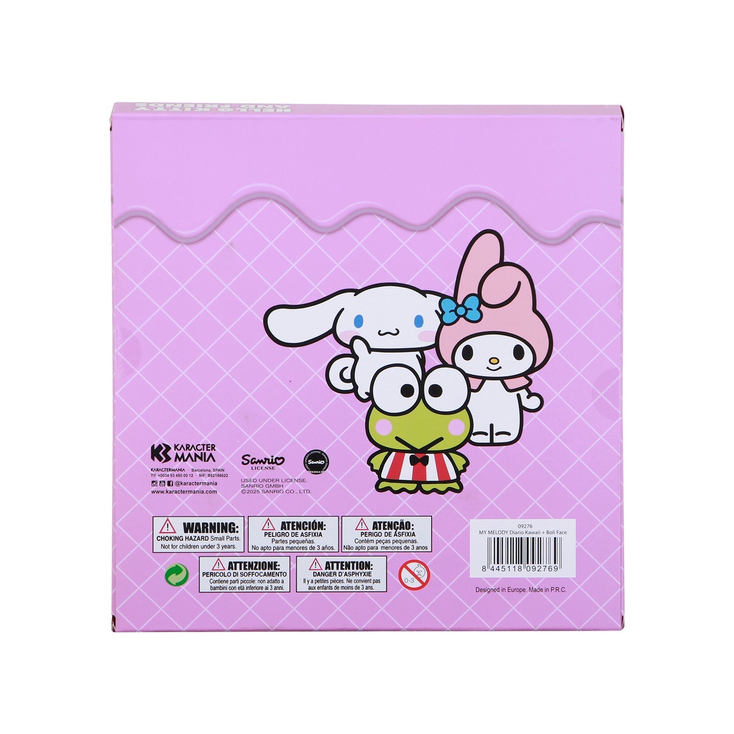 Coffret Journal + Stylo 6 Couleurs Hello Kitty « My Melody Strawberry »