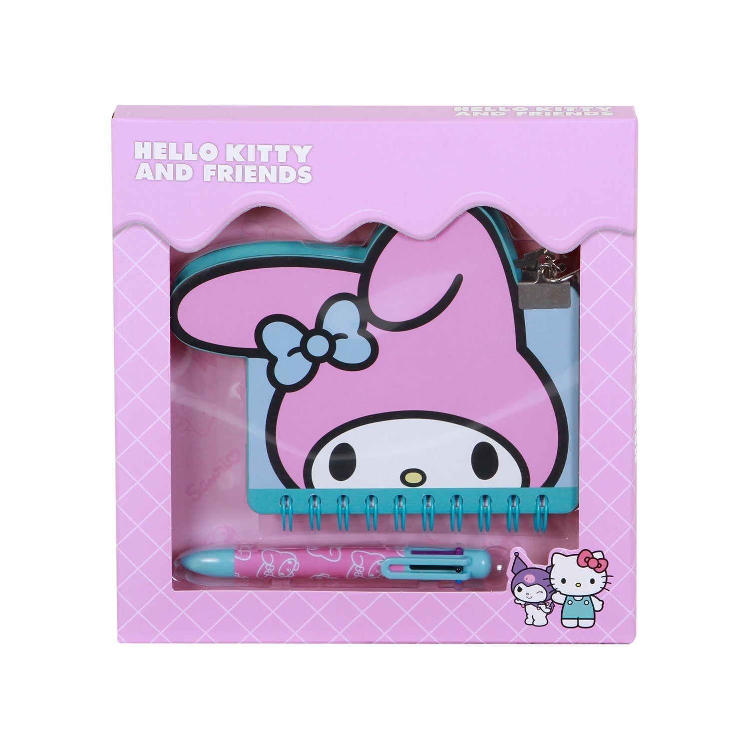 Coffret Journal + Stylo 6 Couleurs Hello Kitty « My Melody Face »
