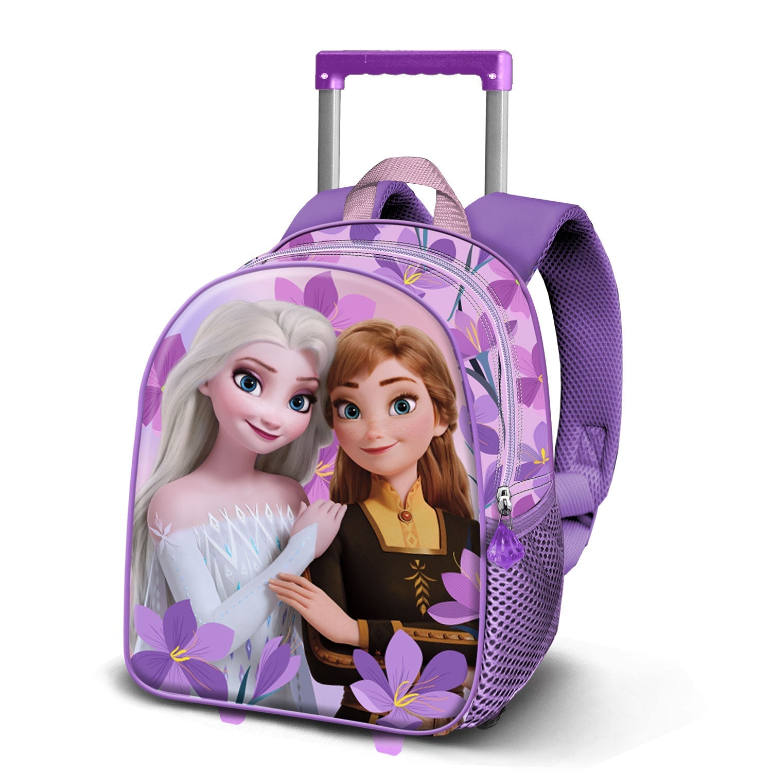 Sac à Dos 3D à Roulettes Petit Disney La Reine des Neiges 2 « Violet »