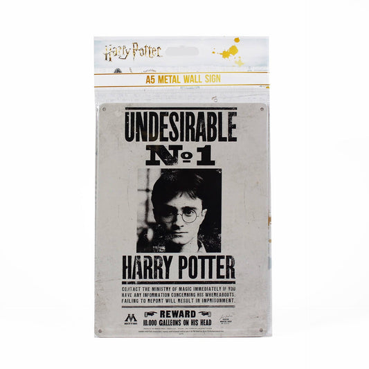 A5 Metal Harry Potter Sign - Undesirable No. 1