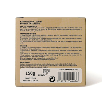 Pumpkin spice latte scent for autumn bubble bath