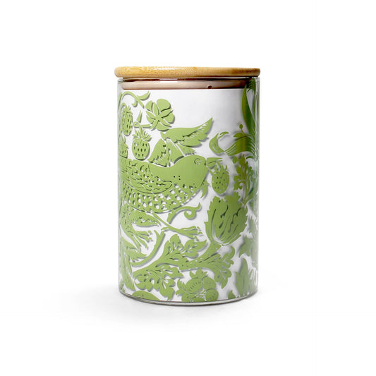 Récipient de stockage alimentaire en verre William Morris - vert sauge