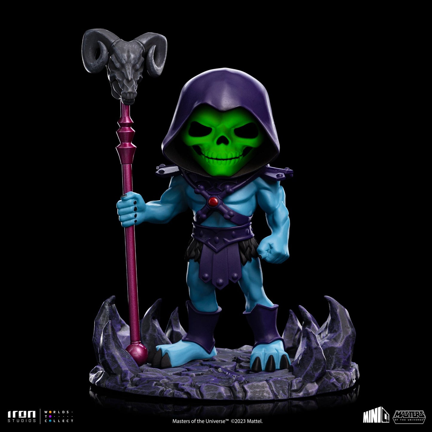 Skeletor Glow In The Dark Figurine (2023 Event Exclusive) - Masters of the Universe - Mini Co.