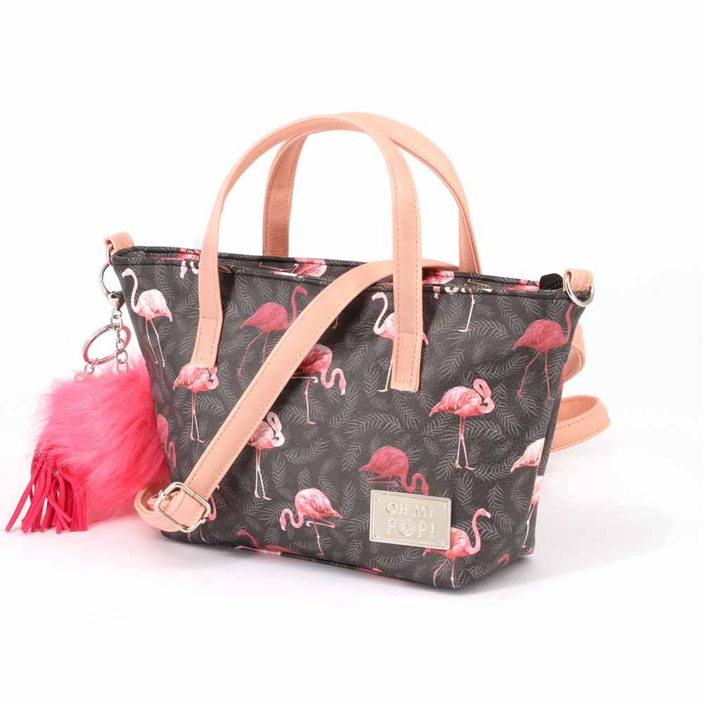 Oh My Pop! Flamingo Pop Small Tote Handbag