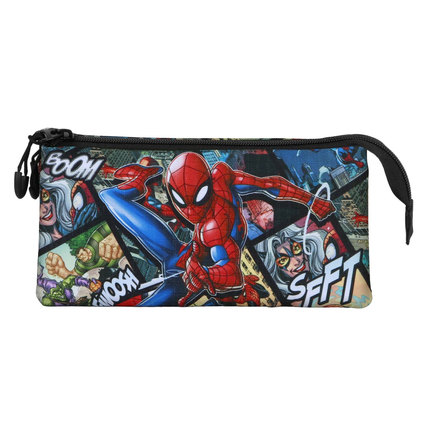 Marvel Triple Pencil Case - Spiderman Panels