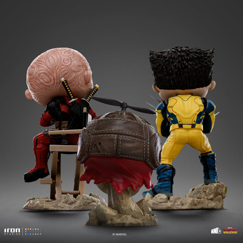 Deadpool, Wolverine and Headpool Figure - Deadpool & Wolverine - Mini Co.