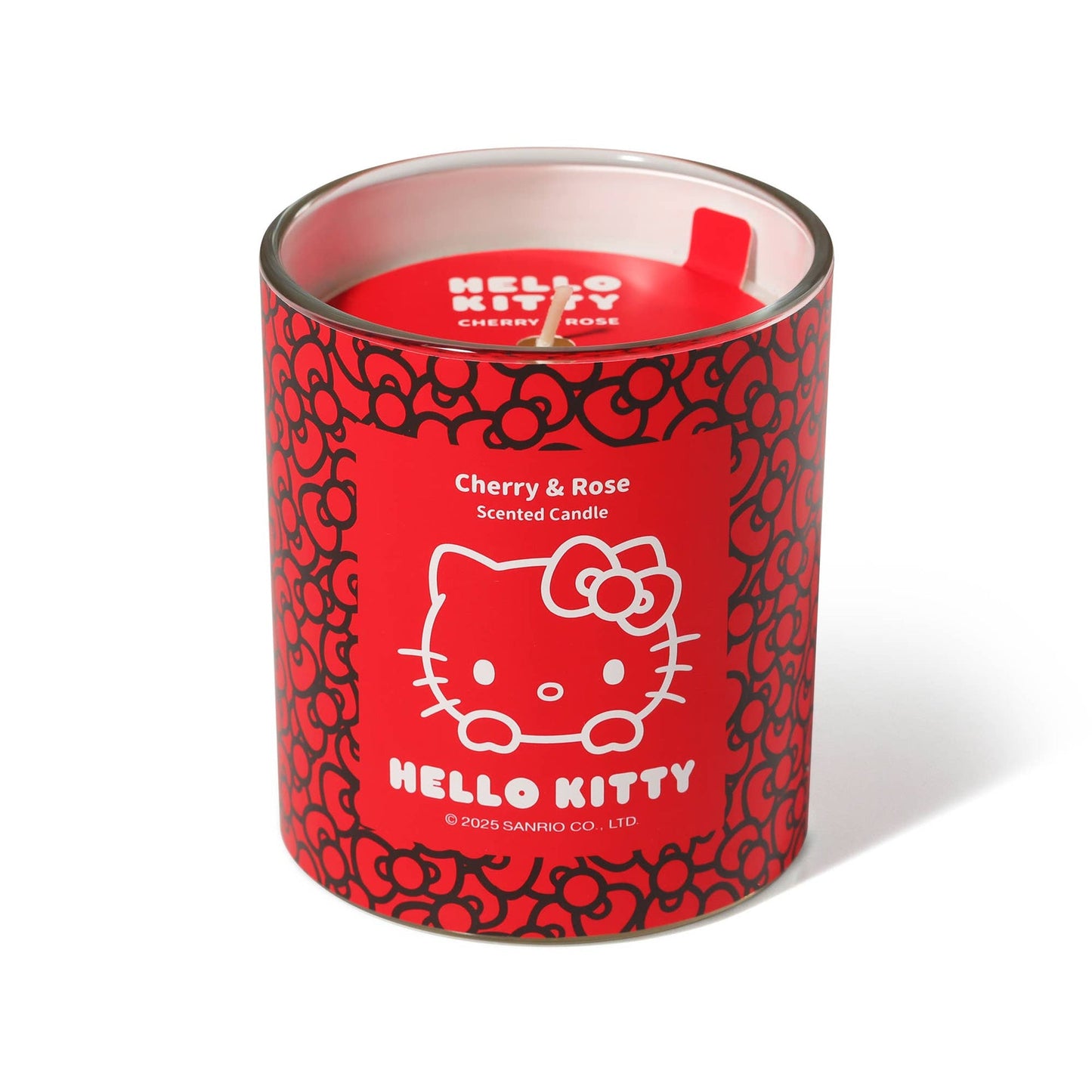 Red Candle with Original Hello Kitty Print, Cherry &amp; Rose Scent