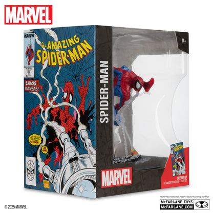 spider man 1 10th scale collectible with scene the amazing spider man 302 mcfarlane toys