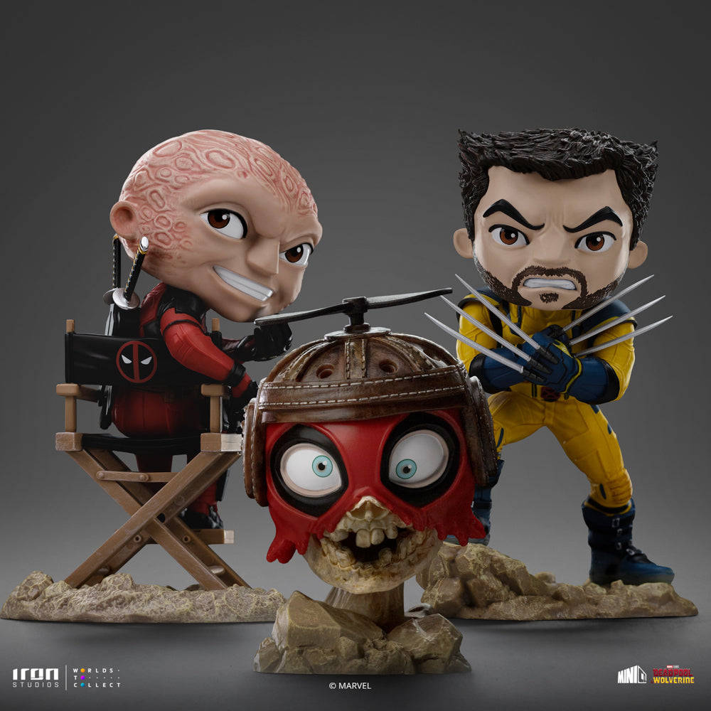 Deadpool, Wolverine and Headpool Figure - Deadpool & Wolverine - Mini Co.
