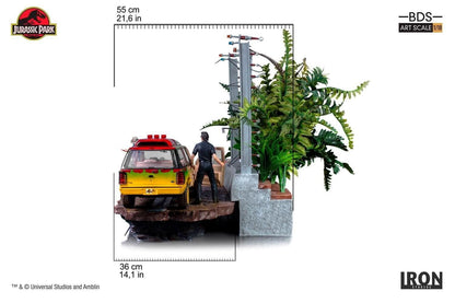 T-Rex Attack Statue - Jurassic Park (SET B) - Art Scale 1/10