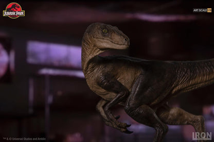 Statue Velociraptoren im Küchendiorama - Jurassic Park - Art Scale 1/10