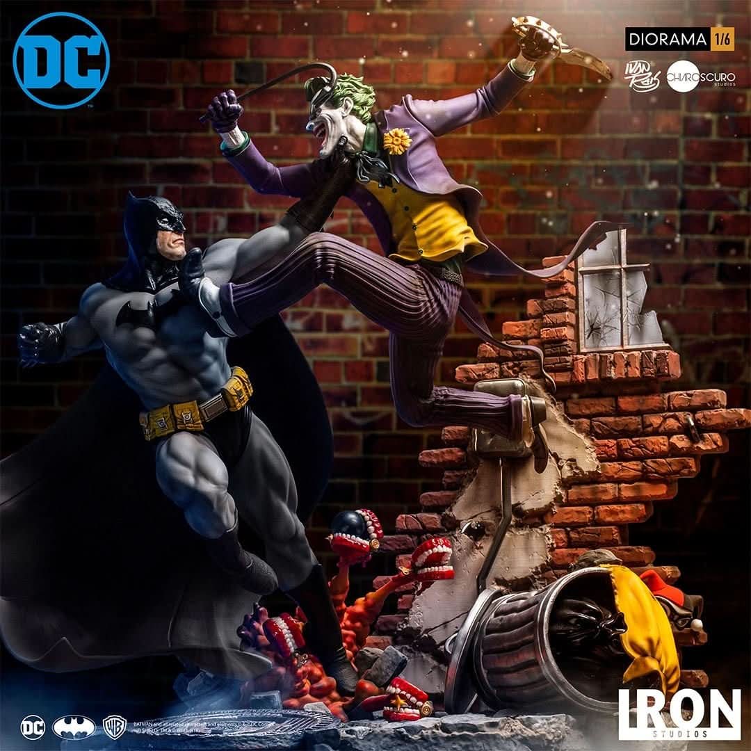 Batman Vs Joker Statue - DC Comics By Ivan Reis - 1/6 Battle Diorama