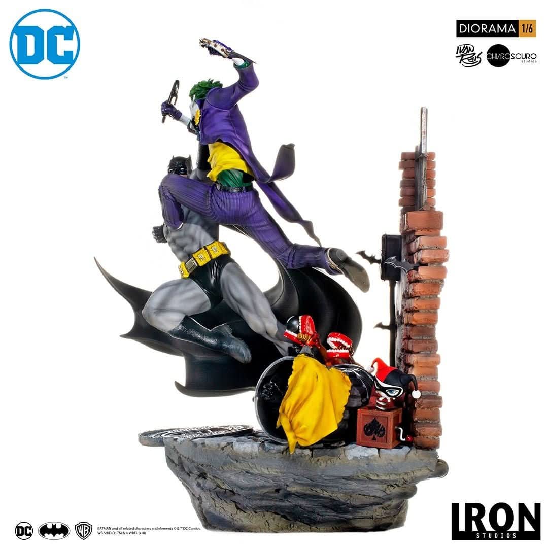 Batman Vs Joker Statue - DC Comics By Ivan Reis - 1/6 Battle Diorama