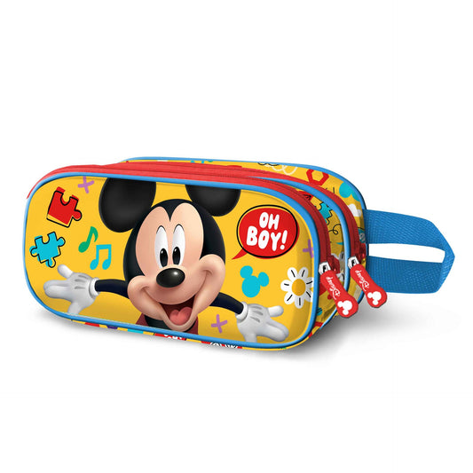 Disney Mickey Mouse "Boy" Double 3D Pencil Case