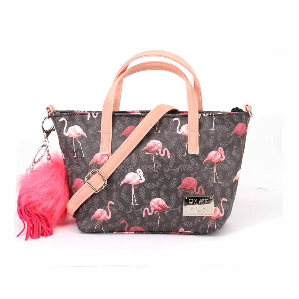 Oh My Pop! Flamingo Pop Small Tote Handbag