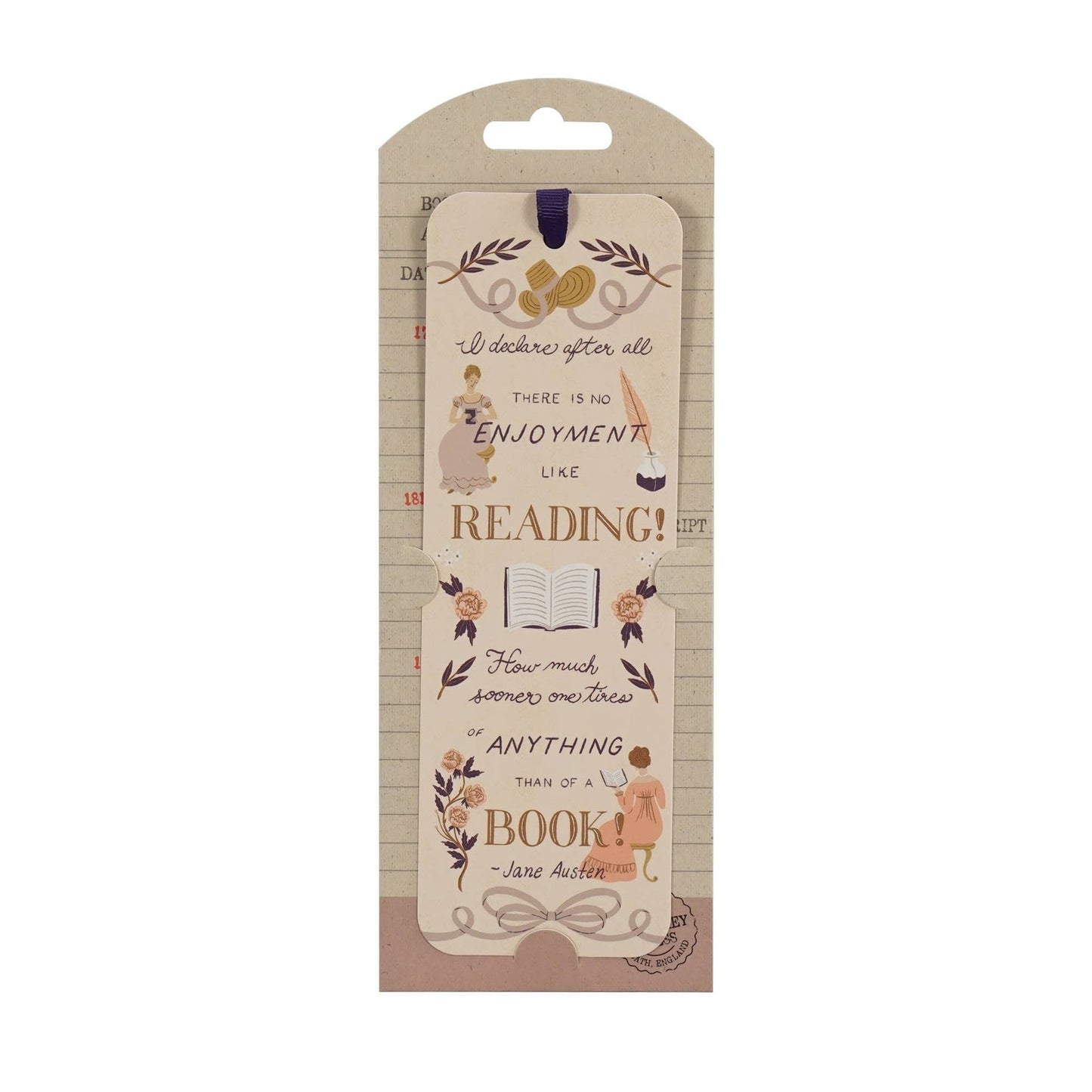 Jane Austen Paper Bookmark - Pride and Prejudice