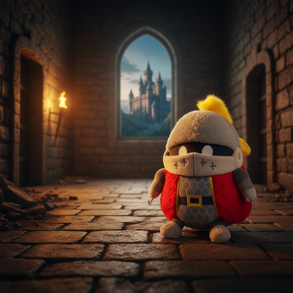 Quetschbarer Ritter Mini-Plüsch