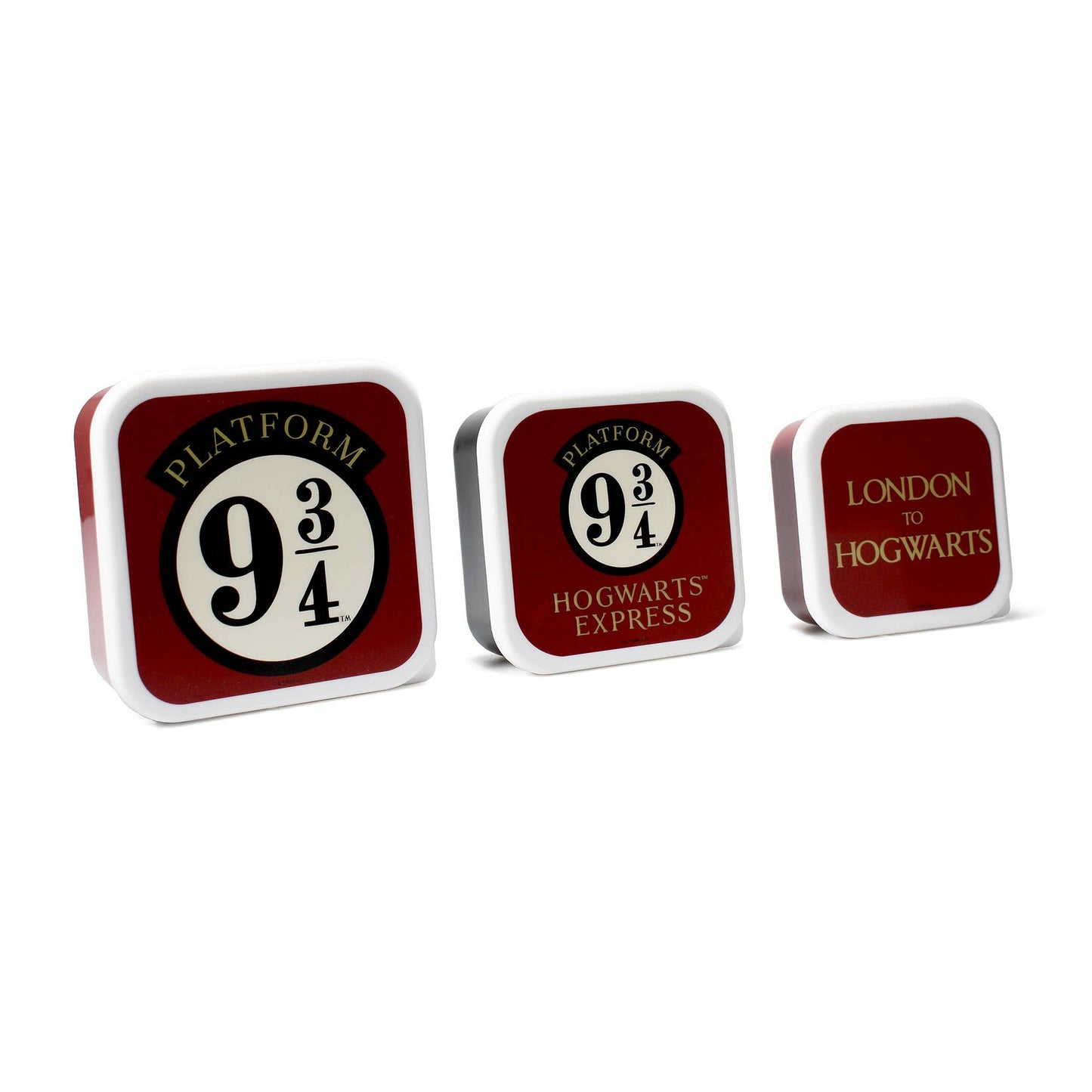 3er-Set Harry Potter Snackdosen – Gleis 9¾