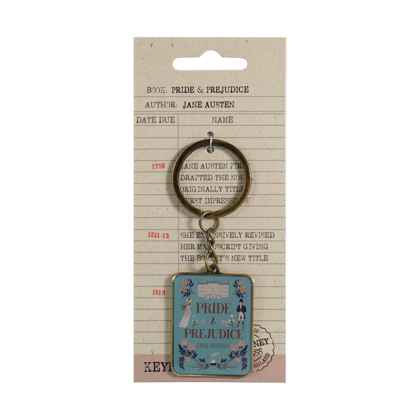 Jane Austen Keychain - Pride and Prejudice